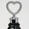10 Silver Diamond Rhinestones Heart Wine Bottle Stopper Wedding Gift Favors